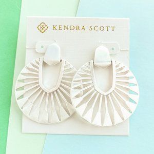 Didi Sunburst Kendra Scott Bright Silver Statement Earrings